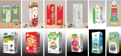 200ml brick leaf Aseptic carton packaging for milk beverage water juice
