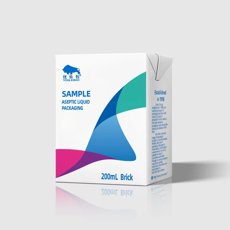 200ml Base Aseptic carton packaging composited materials for liquid package