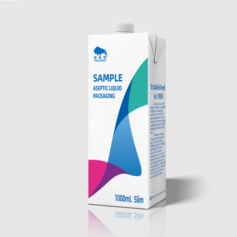 1000ml S Slim Aseptic carton packaging for UHT pasteurization milk